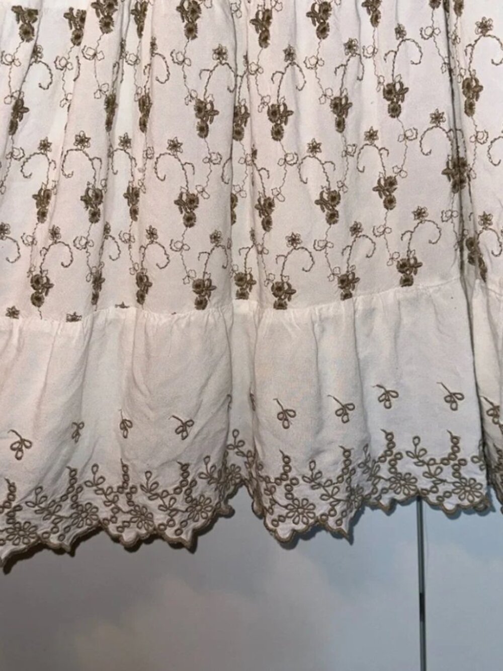 Jessica Simpson Eyelet Lace Embroidered Dress Size L - Picture 5 of 5
